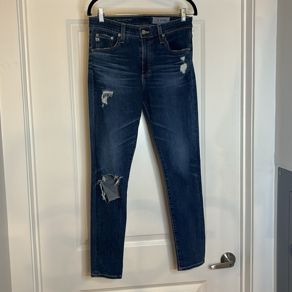 AG-ED The Farrah Destructed Skinny Ankle Jean